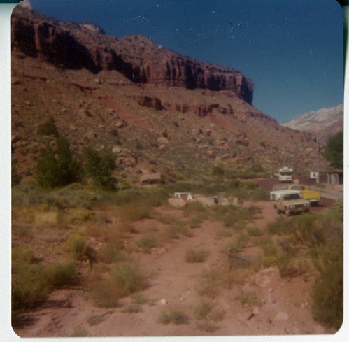 The construction of the sanitary dump in the Watchman Campground area.