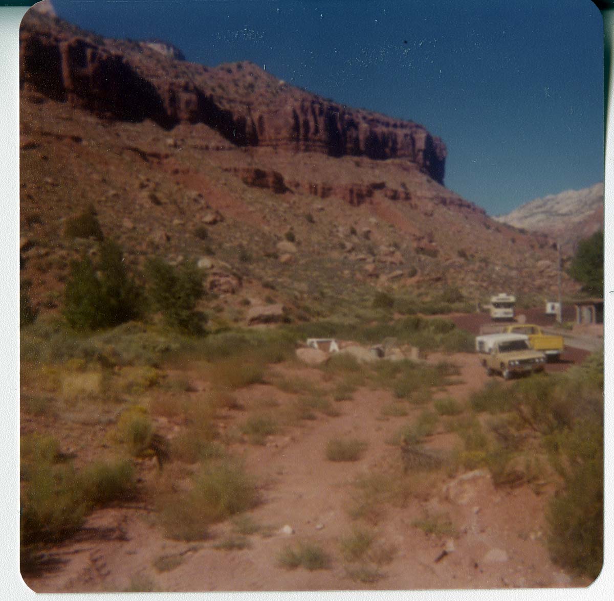 The construction of the sanitary dump in the Watchman Campground area.