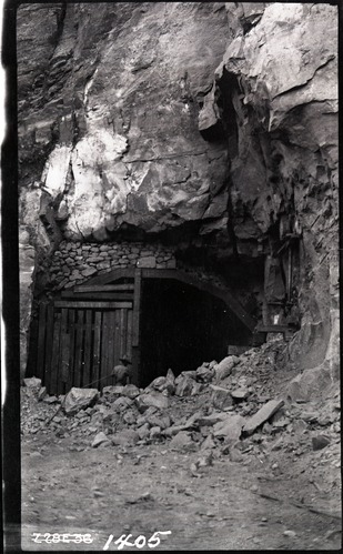 West portal of Zion Mt. Carmel Tunnel.