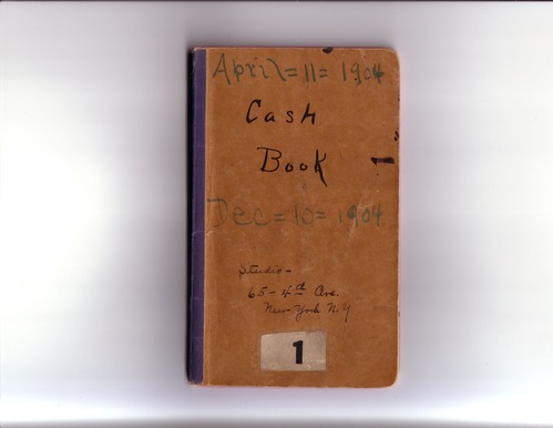 Thomas Edison's New York City Recording Studio Cash Book 01 (of 21), Image 01 (of 41).