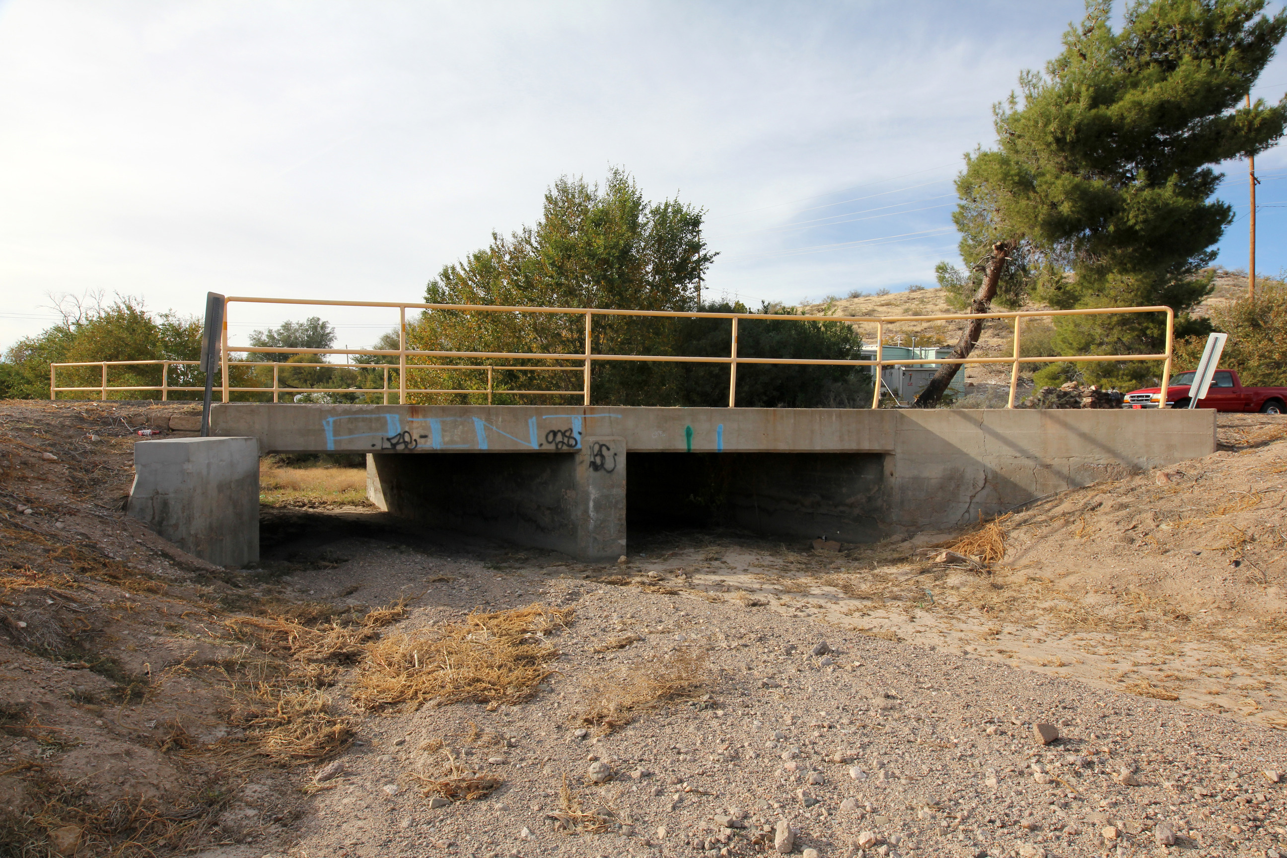 Old Trails Wash bridge on 4th Street in Kingman.