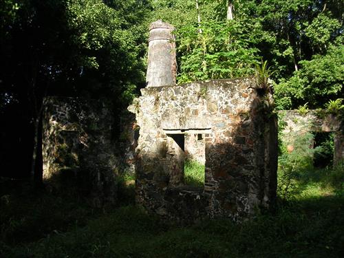 Cinnamon Bay factory ruins at Virgin Islands National Park in December 2007