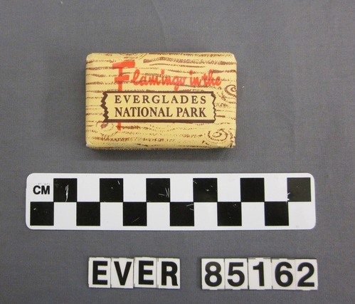 "Cashmere Bouquet" scented motel soap bar from the historic Lodge at Flamingo. Paper wrapper reads "Flamingo in the Everglades National Park."
