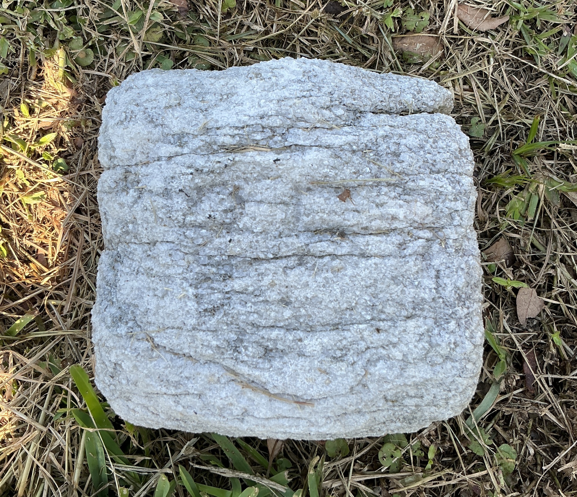 Top of flat marble marker