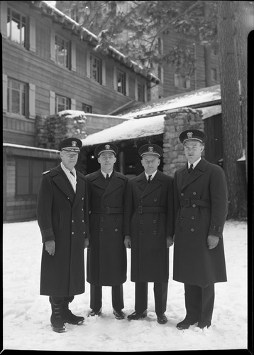 Misc. Military Group - Military Hospital. Capt. R. Hayden; Lt. DM Nelon; Lt. PS Chesney; Lt. (JG) HF Harris.