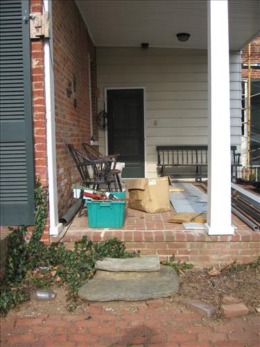 The rear and front entrance to the Thomas house at Monocacy N.B., January 30, 2007