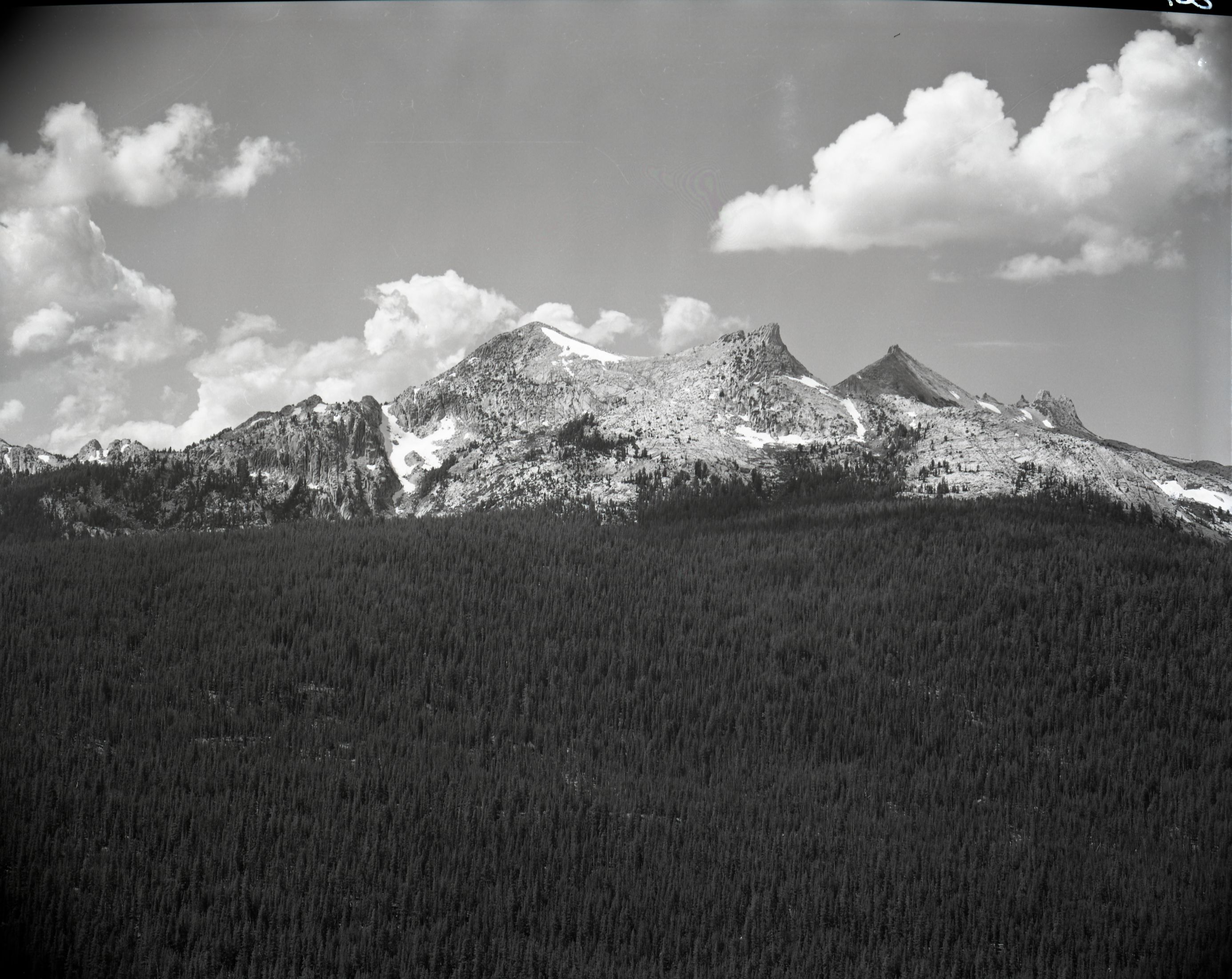 Telephoto of Saddle of Unicorn Peak from Lembert Dome.