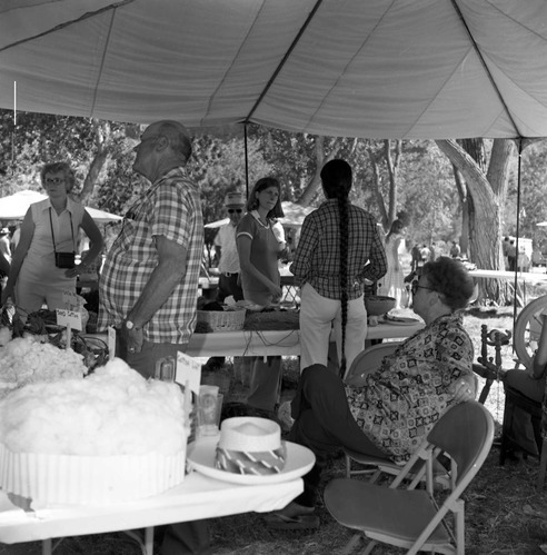 The visitors and participants of the third annual Folklife Festival at the Zion National Park Nature Center, September 7-8, 1979.