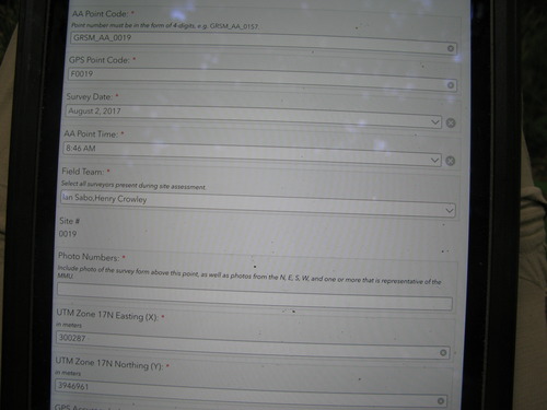 GRSM Accuracy Assessment. Plot Code: GRSM_AA_0019_1