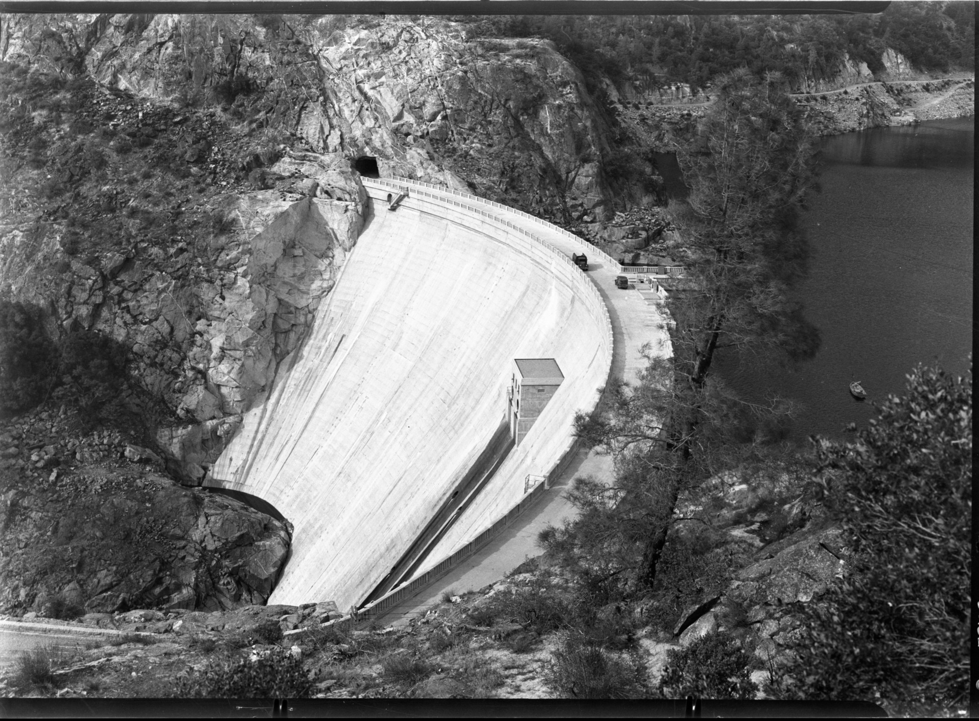 Hetch Hetchy Dam and reservoir.