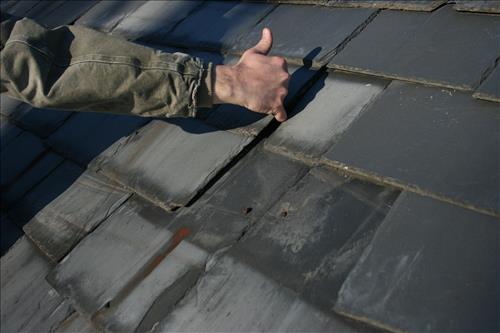 First Rosencrans West Chimney at Roofline