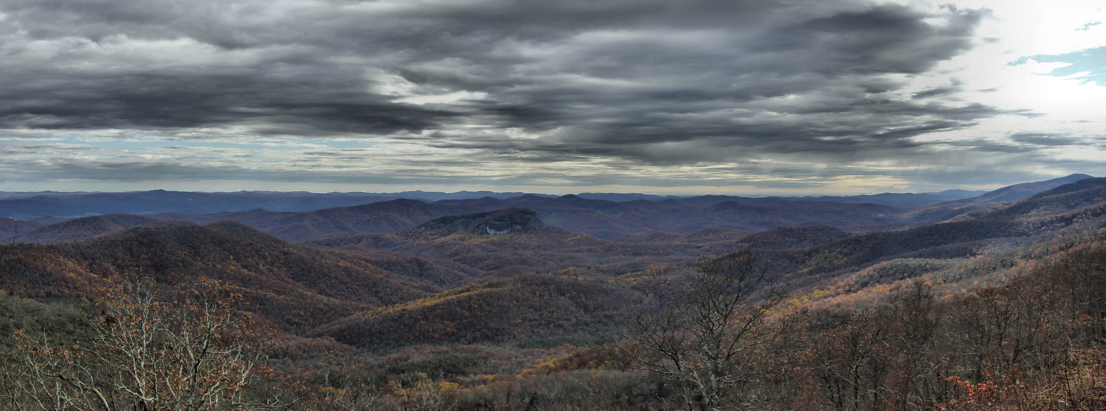 Looking Glass Rock in winter