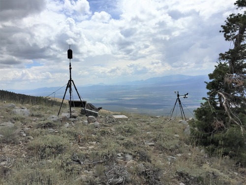 GRBA011 site location looking over the valley to the west of the park. Asset is for the soundscape map of Great Basin National Park. 