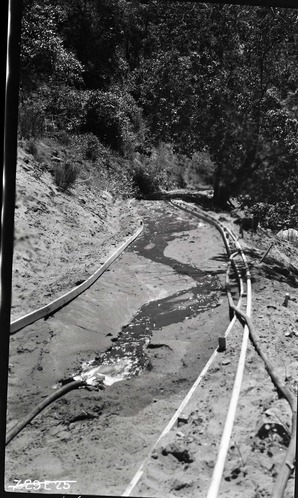 Narrows Trail construction, station 19-00, forms in place.