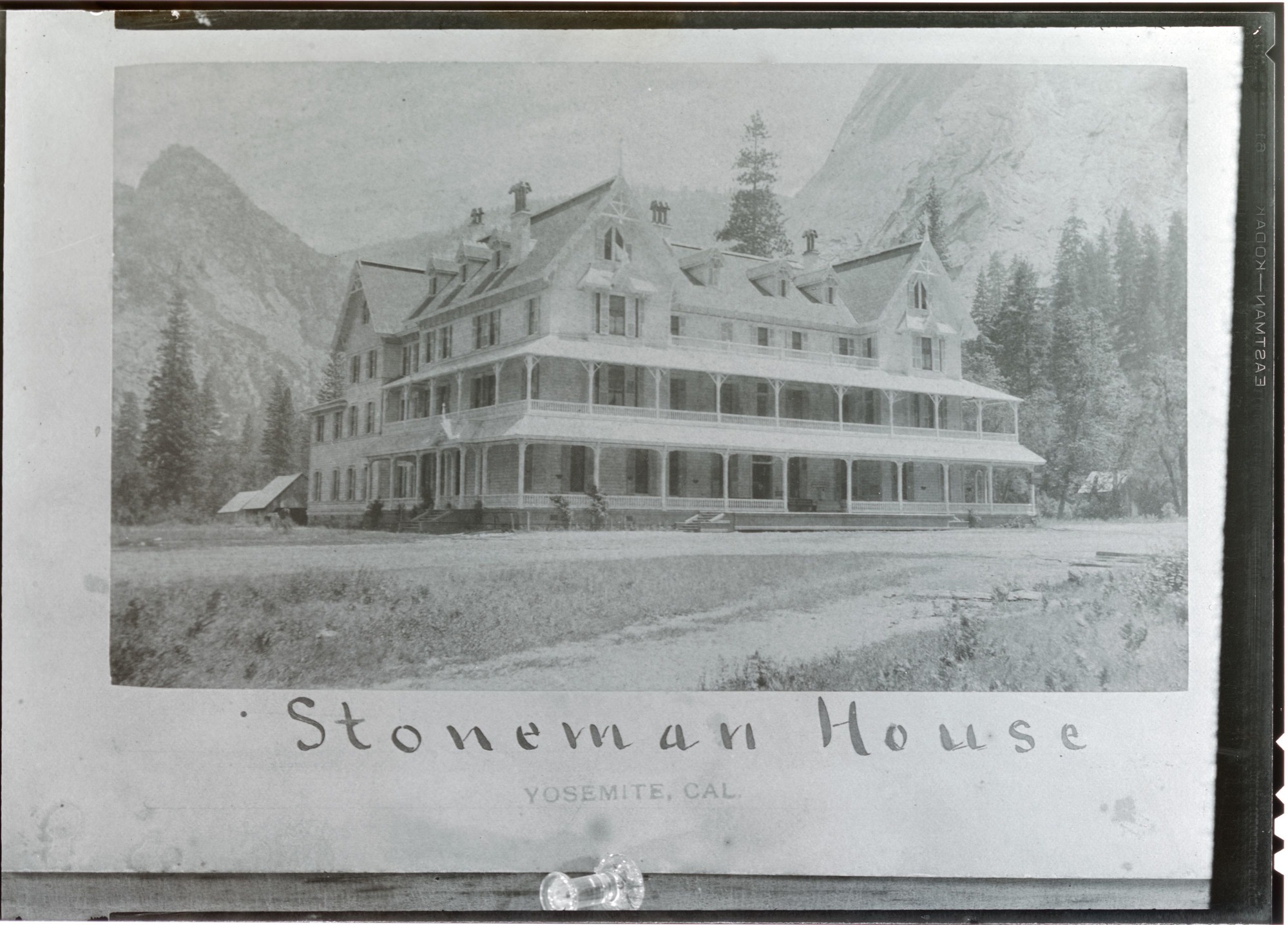 Built in 1887 at the cost of $40,000 by State of Calif. Burned August 24, 1896 in early a.m. after closing down for the season.