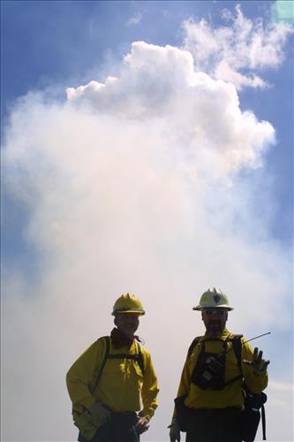 Fort Larned National Historic Site Burn - May 2003