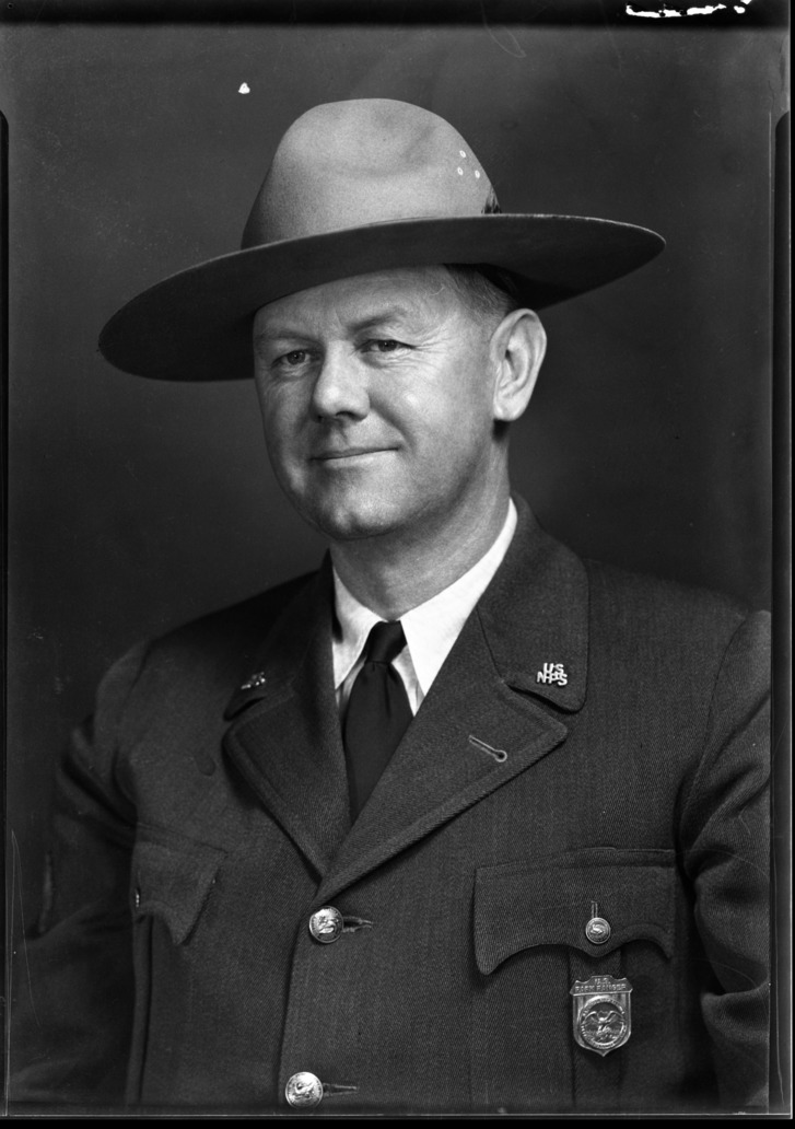 Chief Ranger F.S. Townsley, taken for the Yosemite edition of the Mariposa Gazette.