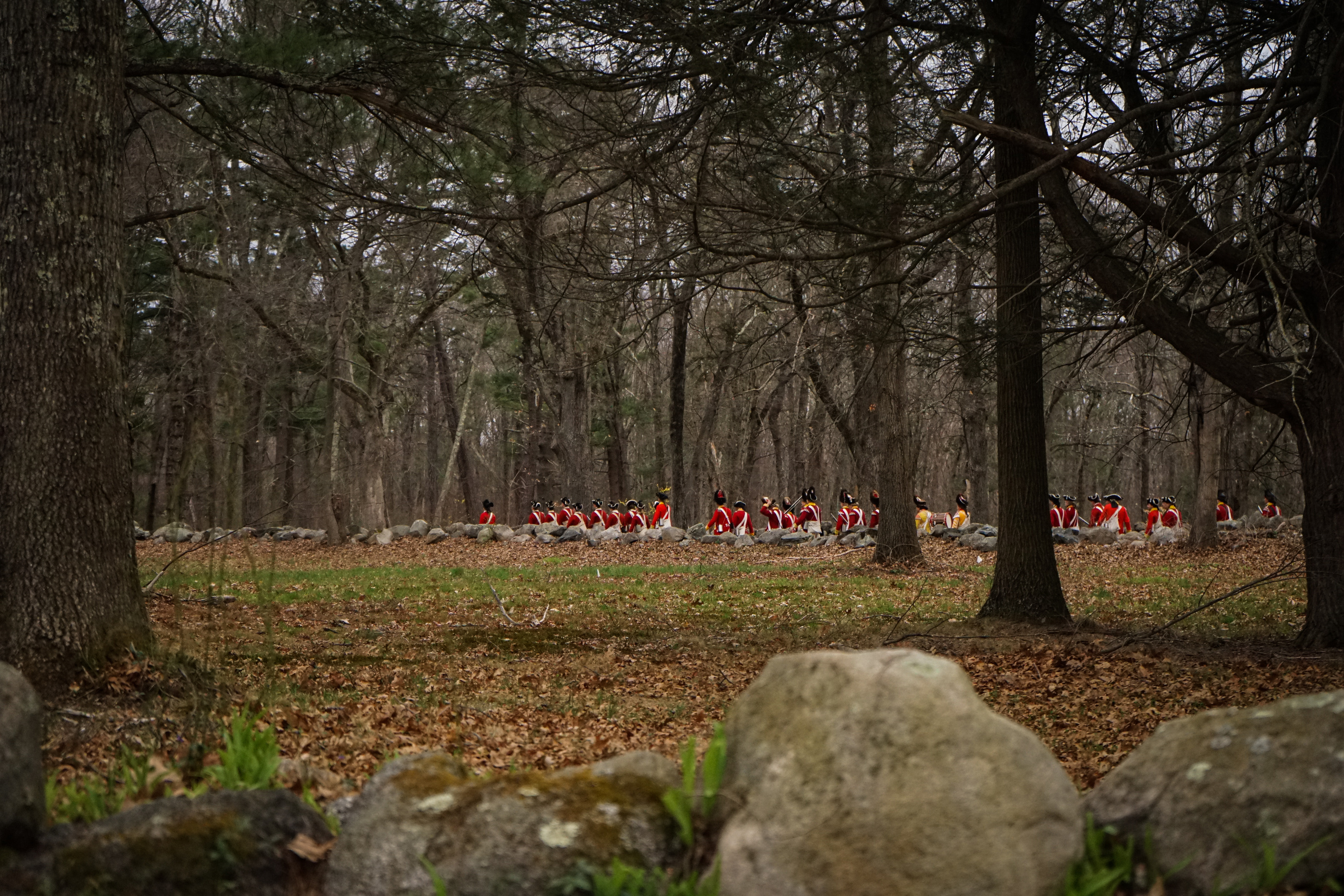 British column from a distance