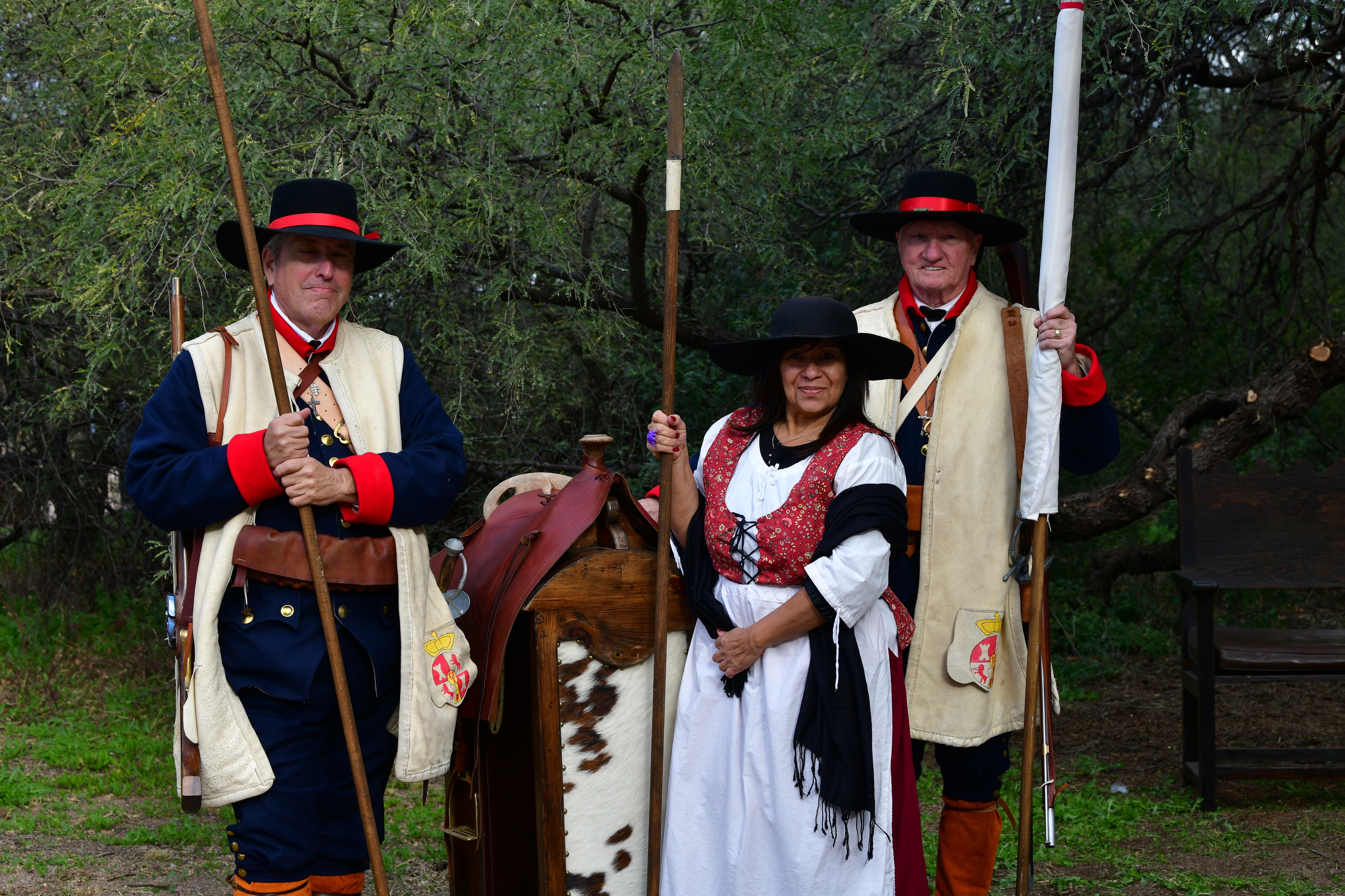 Living history re-enactors at Fiesta