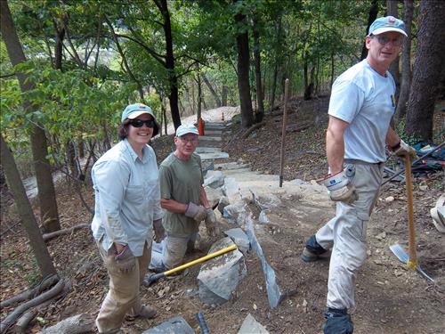 Lockwood House Spur Trail existing conditions from the Appalachian Trail in Harpers Ferry National Historical Park. 9/21/09