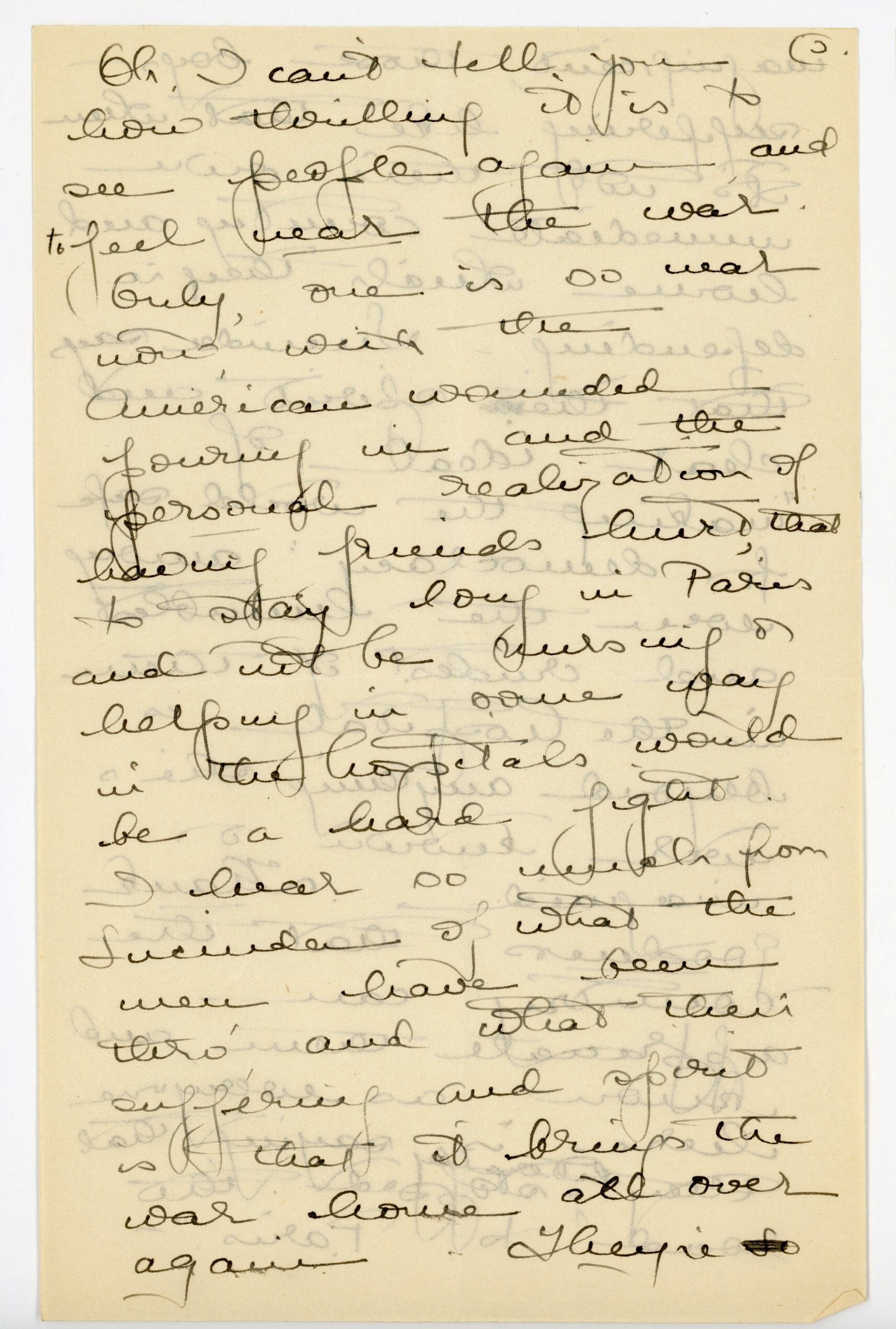 Manuscript letter