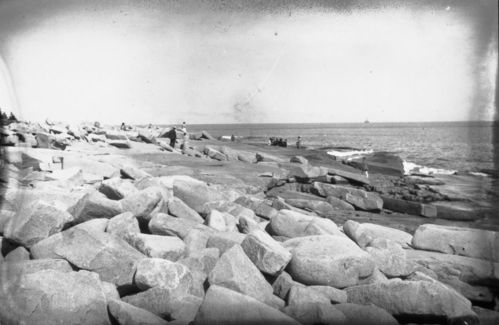 Picnic Parties on Rocks, S. Shore of Baker's Island