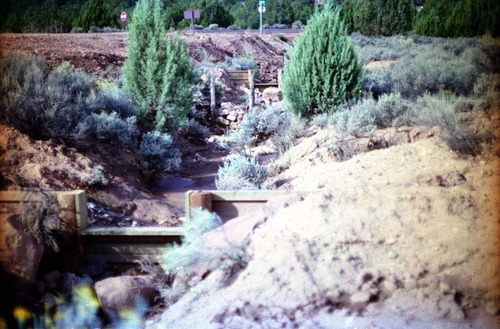 Color photo of drainage features at Kolob Canyons.