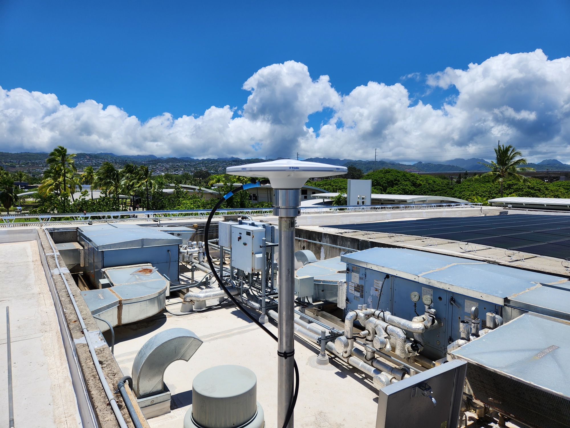 Existing NTRIP base station antenna mount at VALR. 