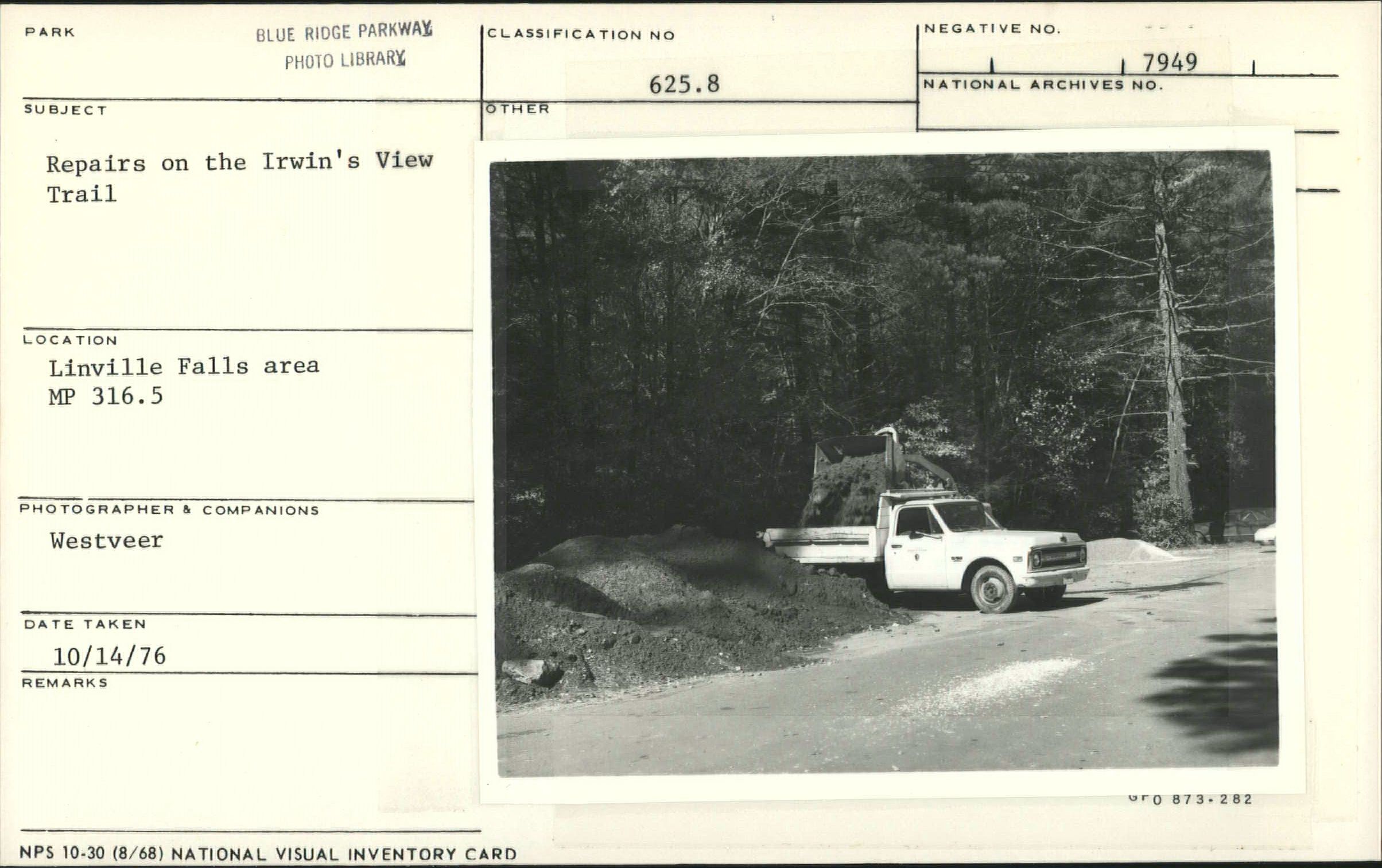 Repair on the Erwin's View Trail