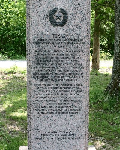 1st Texas Infantry Regiment Monument