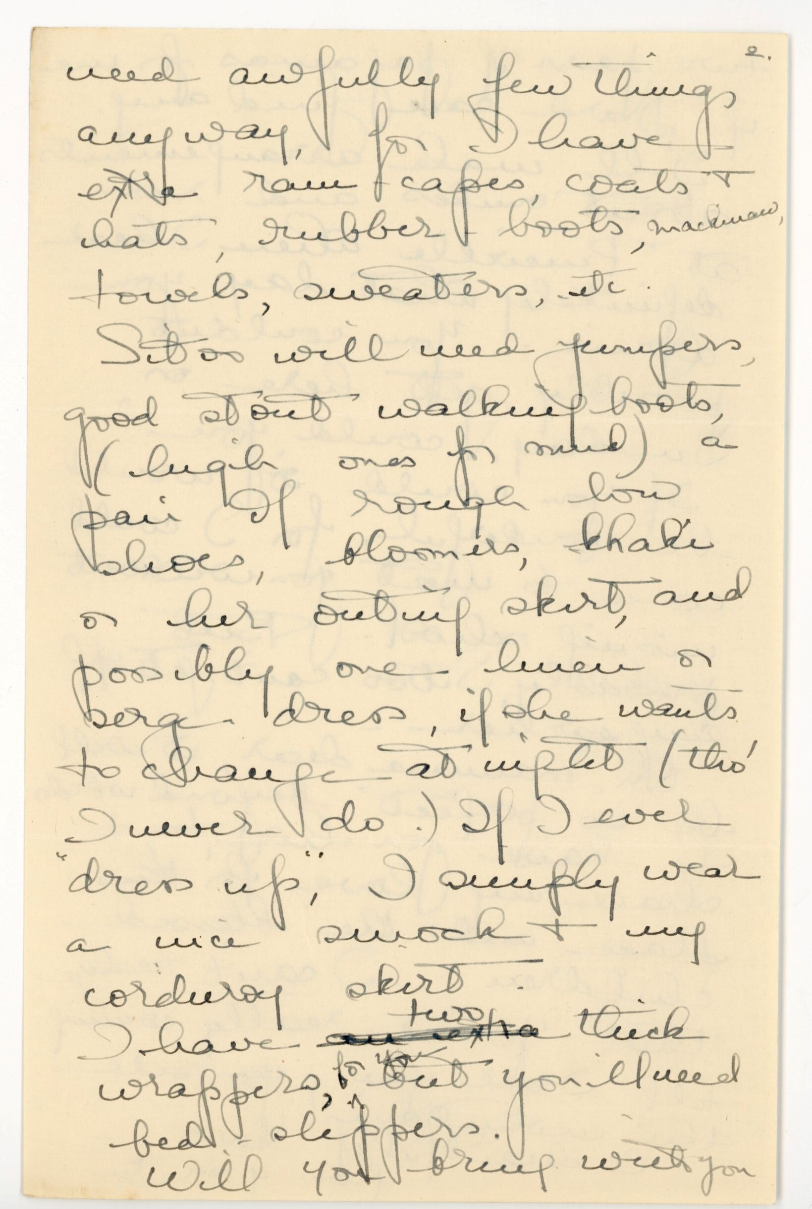 Manuscript letter