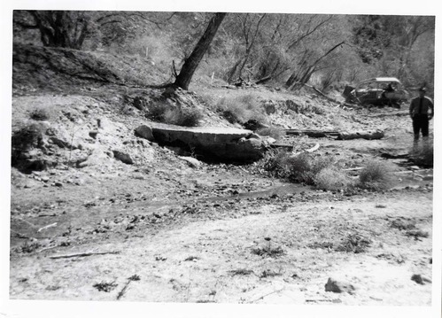 Drain pipe along a river/drainage.