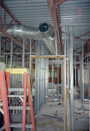 Construction of headquarters addition.