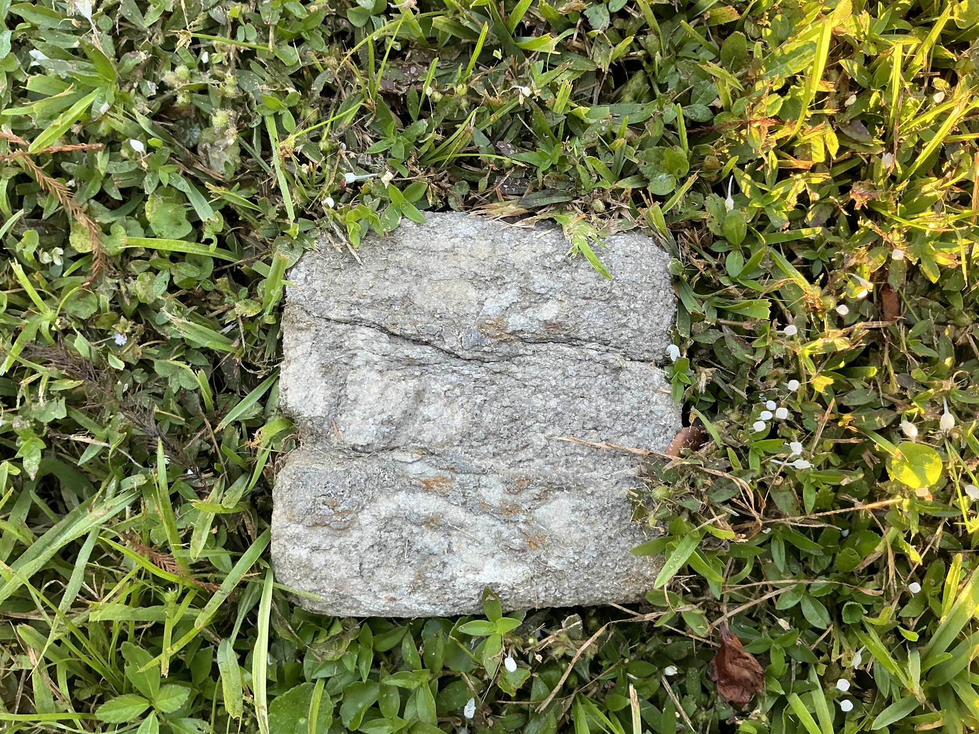 Top of flat marble marker