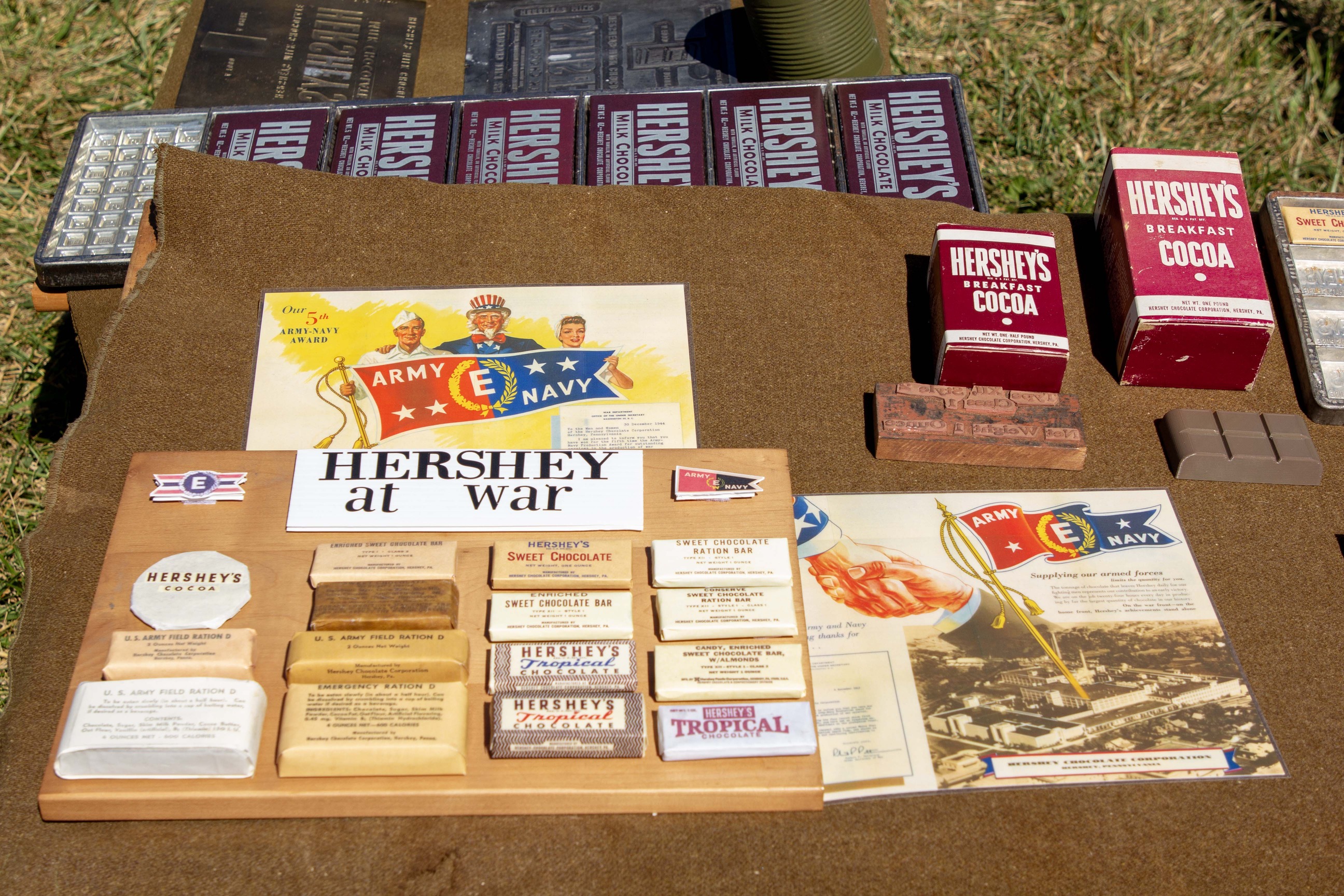 An array of colorful items on a green army cot