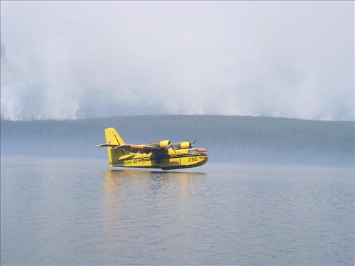 CL-215 used on Robert Fire, Glacier National Park
