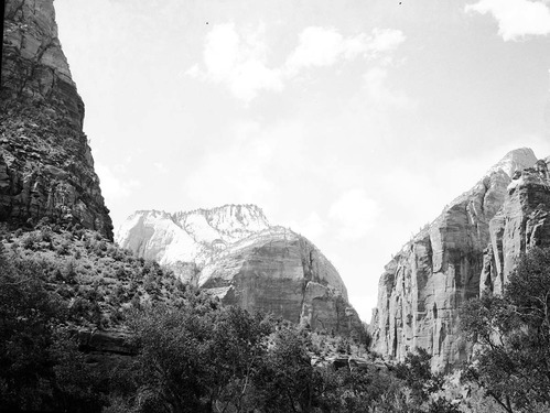 The fire on Castle Dome, taken from Zion Lodge.