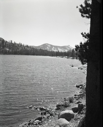 View across Tenaya Lake toward Olmstead Point.