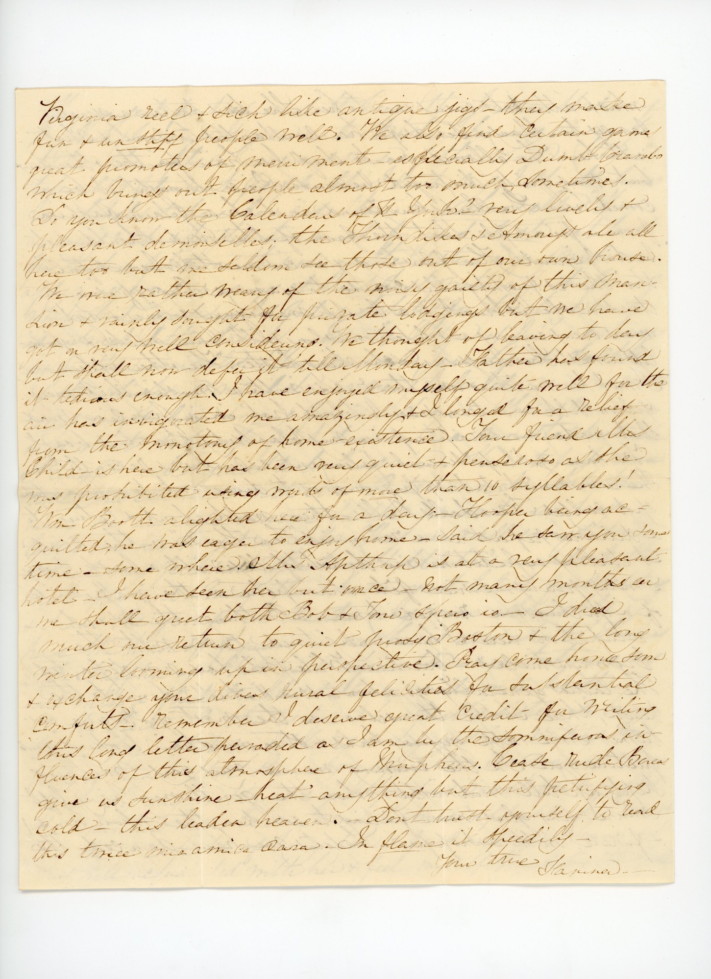 Manuscript letter
