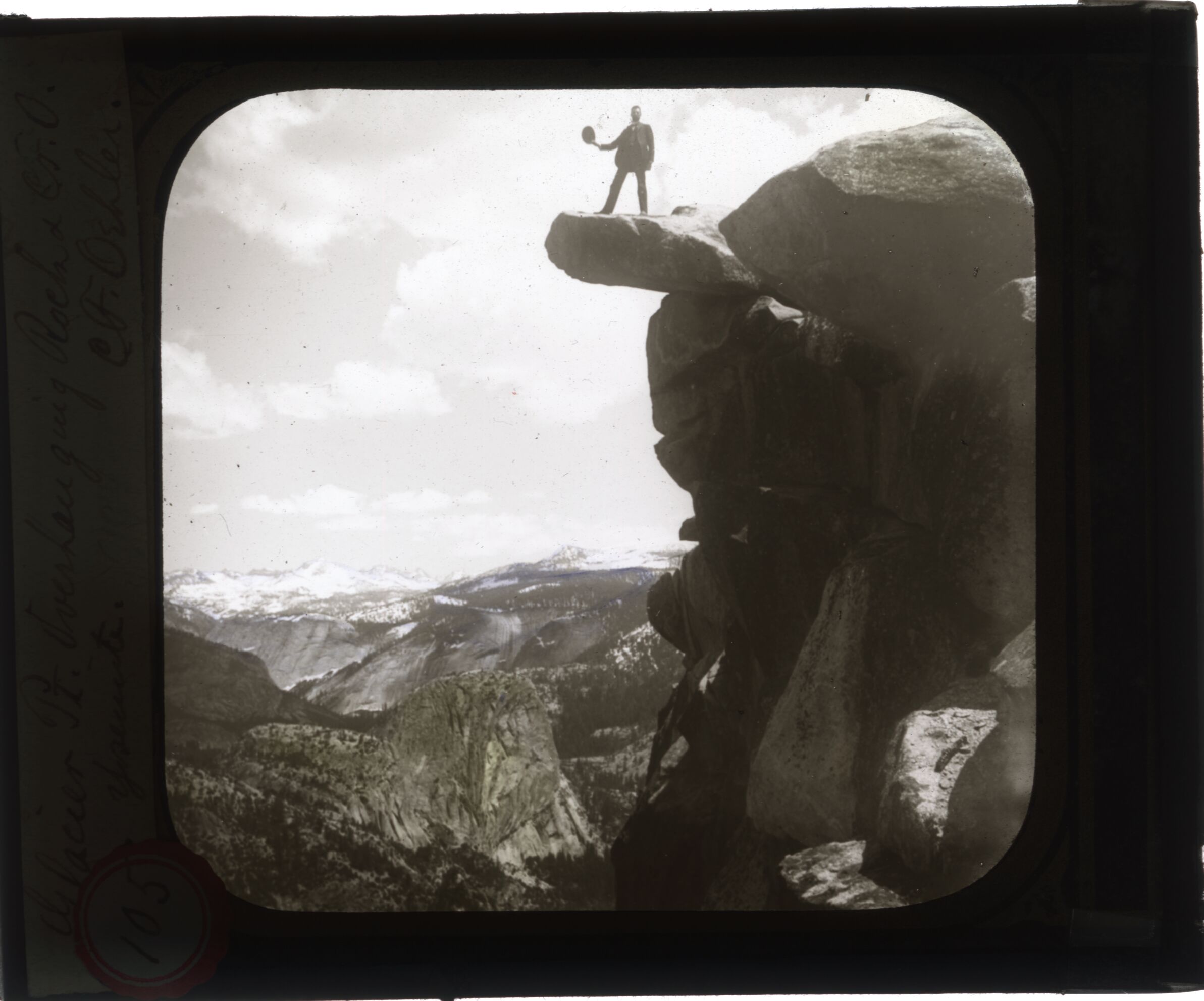 Glacier Pt. Overhanging Rocks and C.F.O, Yosemite
