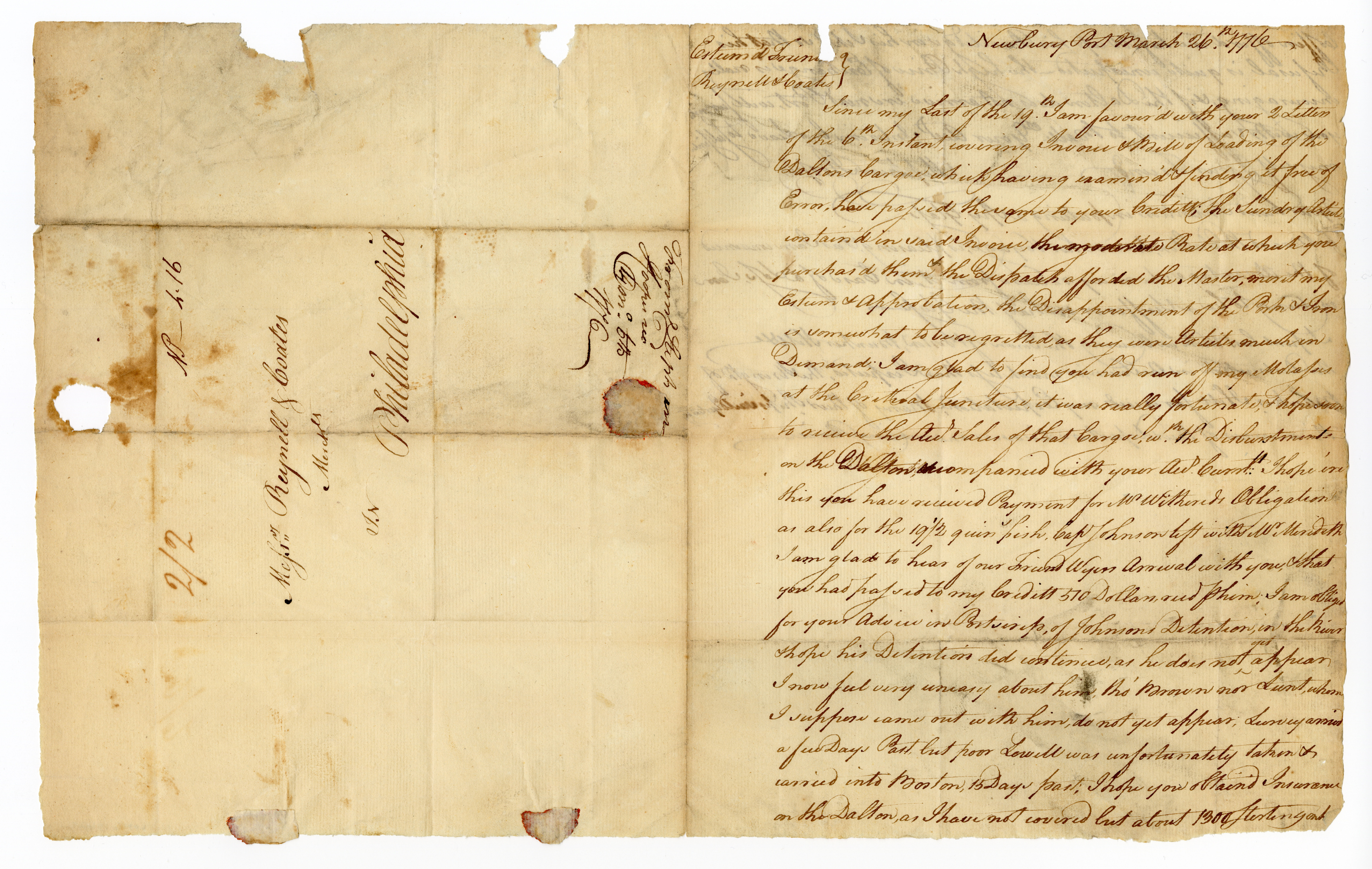 Manuscript letter