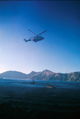 A deep sea rover in Crater Lake, 1987