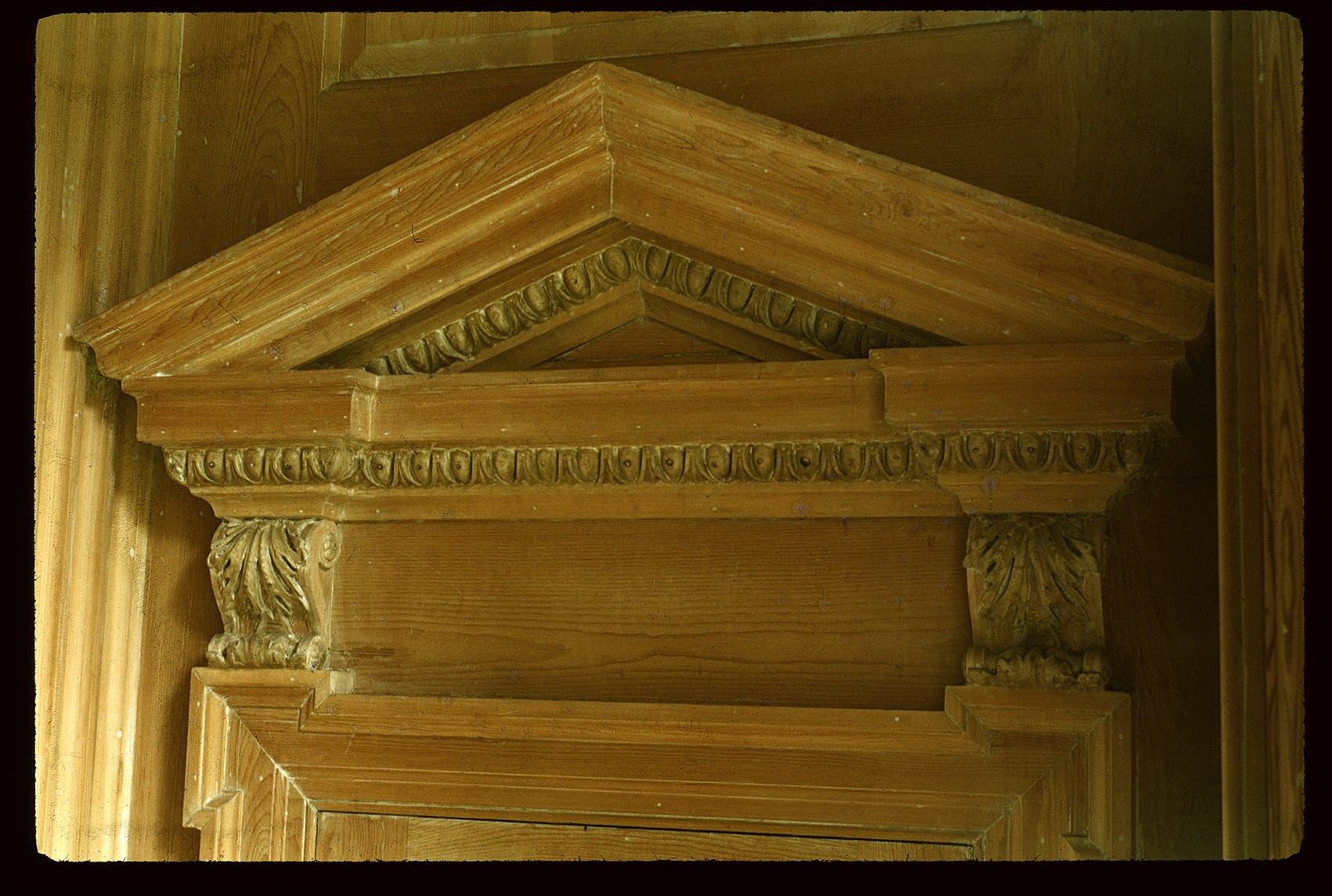 Door Pediment East Wall, South Door, Assembly Room