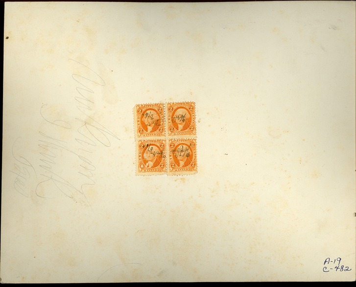 Camp Site of Custer's Troops in Texas with Buildings and a Fence