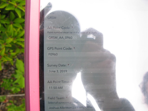 GRSM Accuracy Assessment. Plot Code: GRSM_AA_0960_1