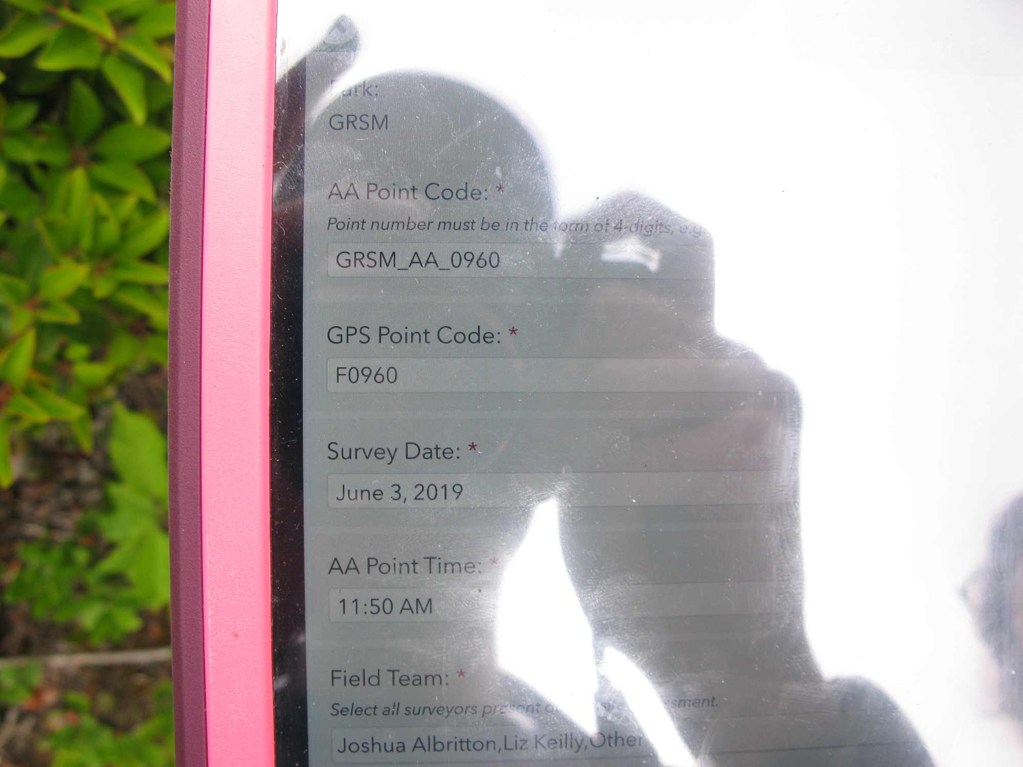 GRSM Accuracy Assessment. Plot Code: GRSM_AA_0960_1