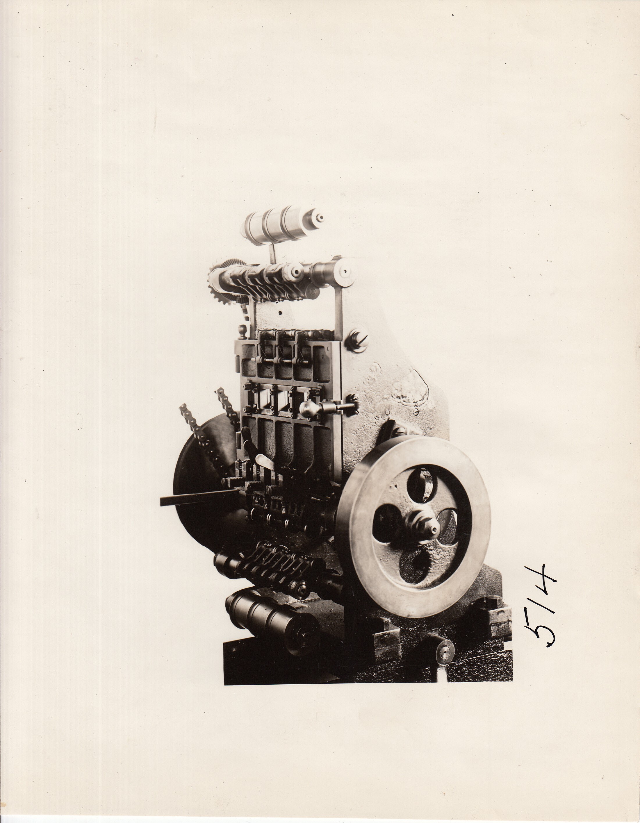 Negative head of motion picture printing machine.