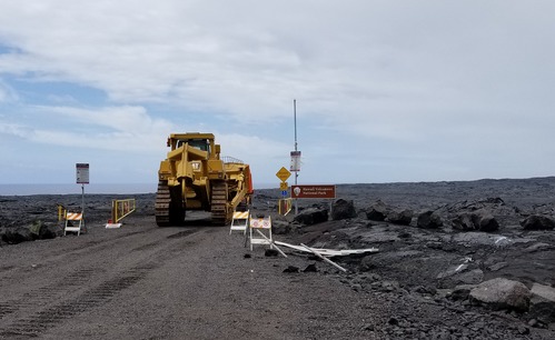 Bulldozer enters Hawai‘i Volcanoes National Park