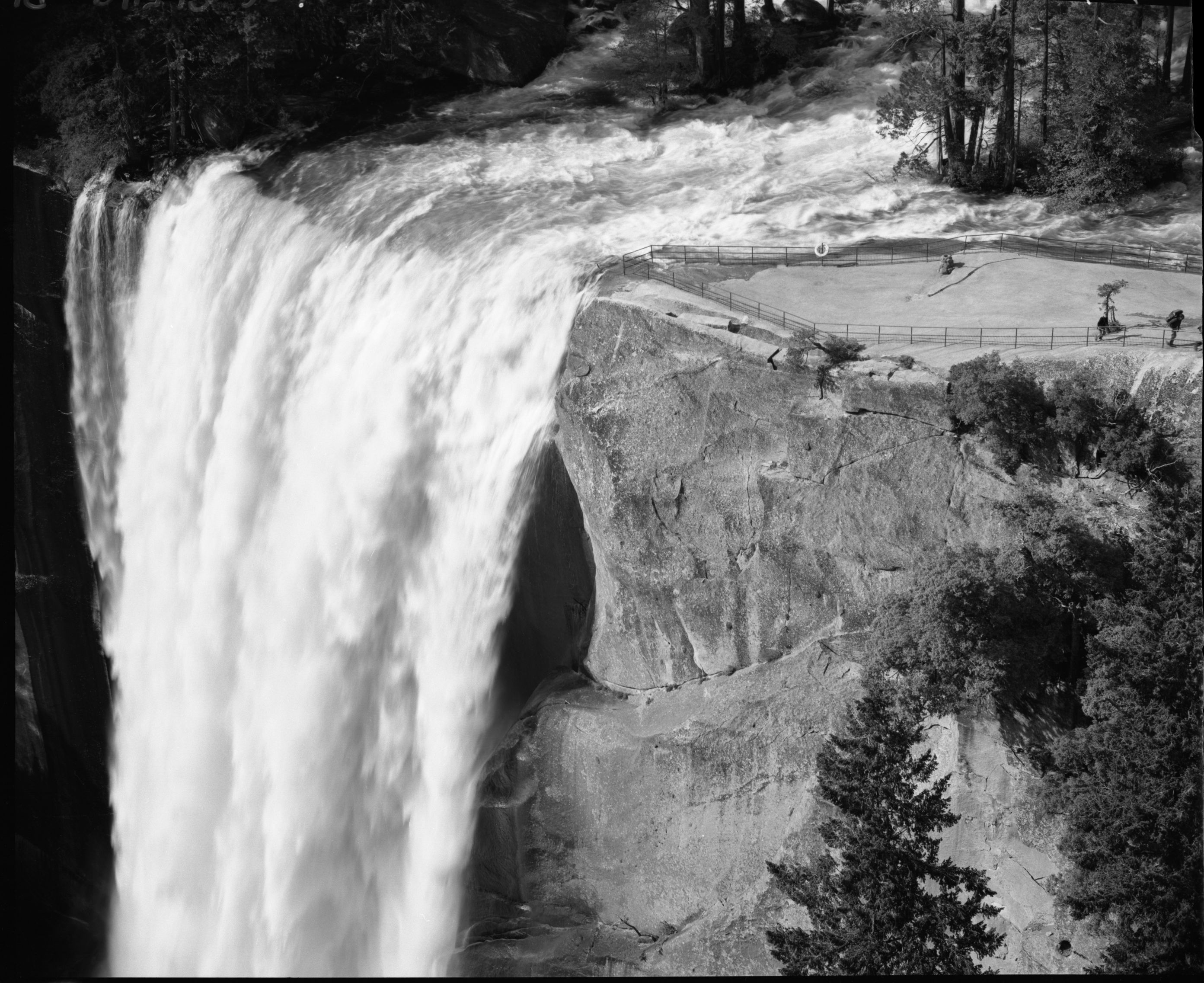 Telephoto of Vernal Fall - Clark's Point.