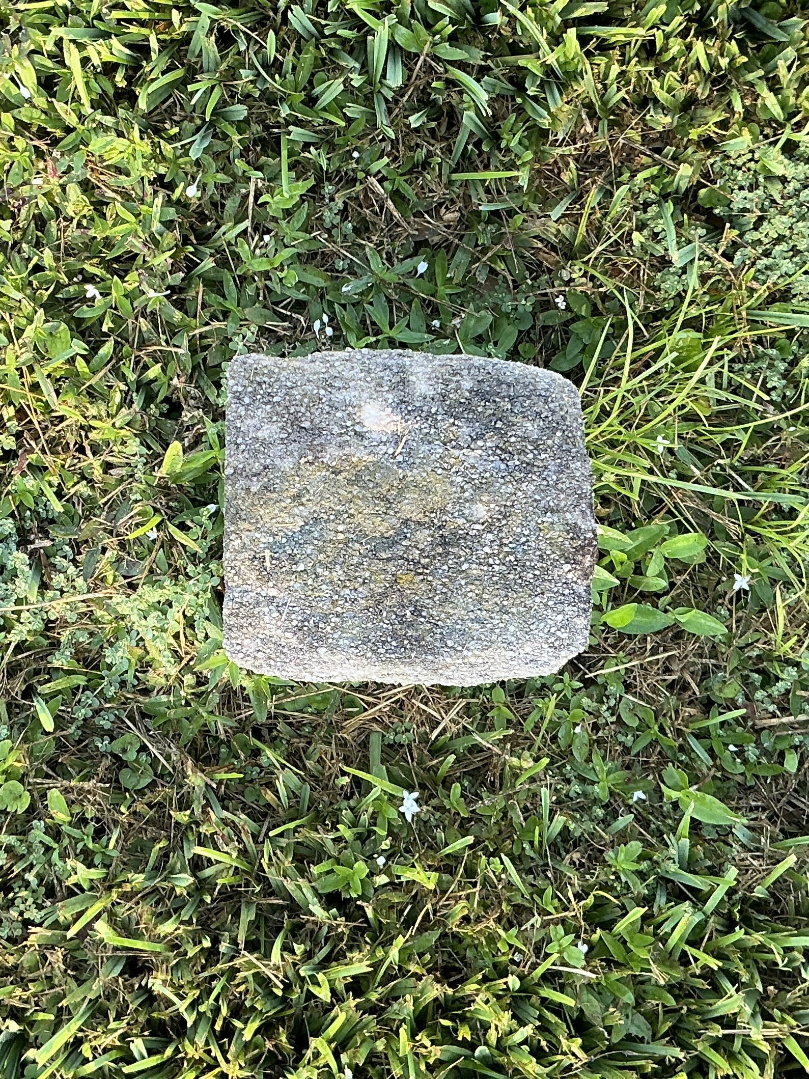 Top of flat marble marker